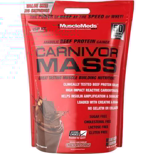 MuscleMeds Carnivor Mass - 10lbs Chocolate Fudge