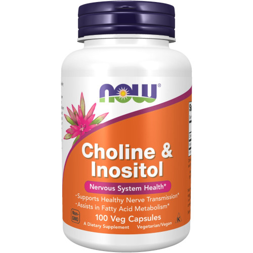 NOW Foods Choline & Inositol 500mg - 100 VCaps