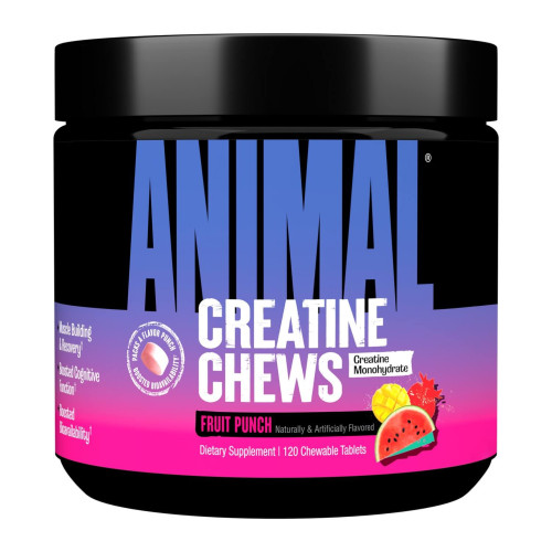Animal Creatine Chews - 120 Chewable Tablets Fruit Punch