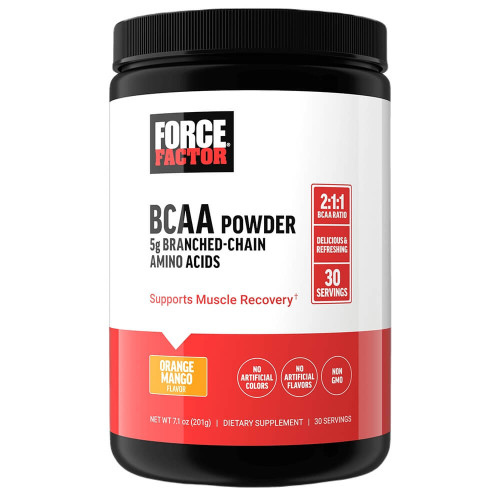 Force Factor BCAA Powder - 30 Servings Orange Mango