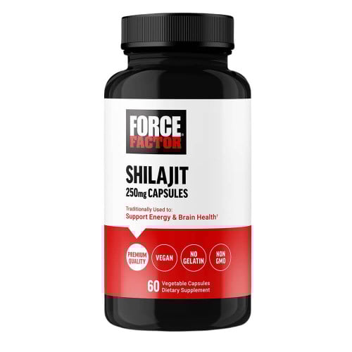 Force Factor Shilajit 250mg - 60 Vegetable Capsules