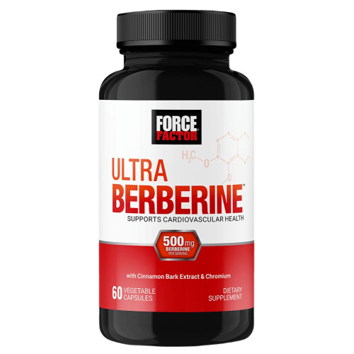Force Factor Ultra Berberine with Cinnamon Extract - 60 Vegetable Capsules