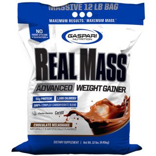 Gaspari RealMass Advanced Weight Gainer 12lbs Chocolate Ice Cream