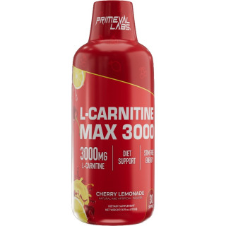 	 Primeval Labs L-Carnitine Max 3000 Liquid - 31 Servings Cherry Lemonade