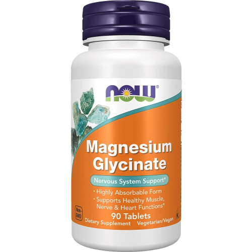 NOW Foods Magnesium Glycinate - 90 Tablets