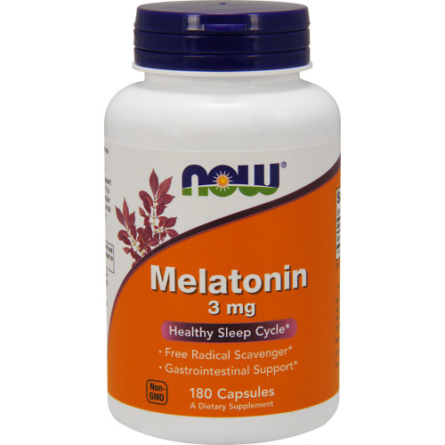 NOW Foods Melatonin 3mg 180 VCaps