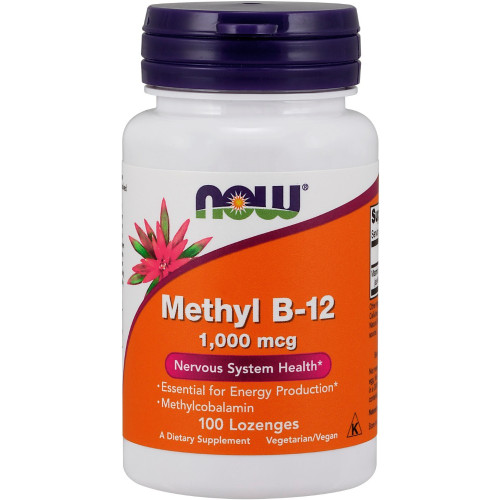 NOW Foods Methyl B-12 1,000mcg - 100 Lozenges