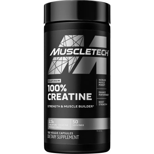 MuscleTech Platinum 100% Creatine - 100 Capsules