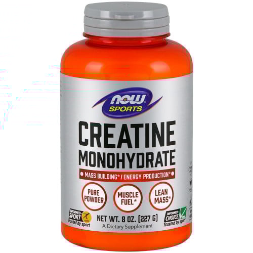 NOW Sports Creatine Monohydrate Powder - 8oz Unflavored 
