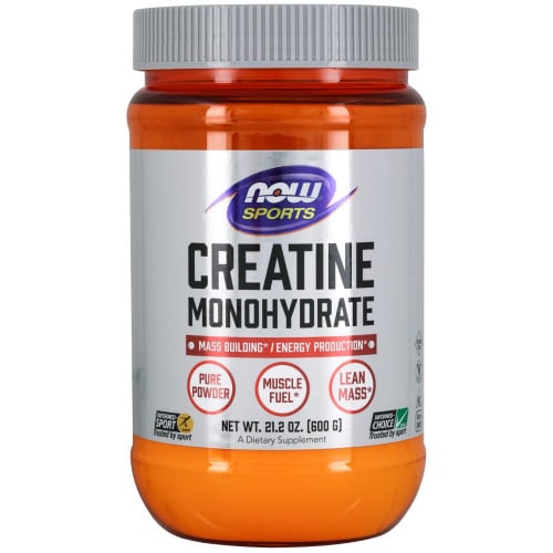 NOW Sports Creatine Monohydrate Powder - 600g Unflavored