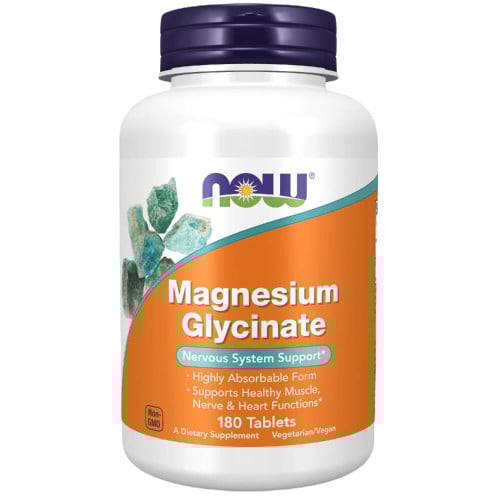 NOW Foods Magnesium Glycinate - 180 Tablets