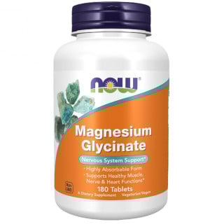 NOW Foods Magnesium Glycinate - 180 Tablets