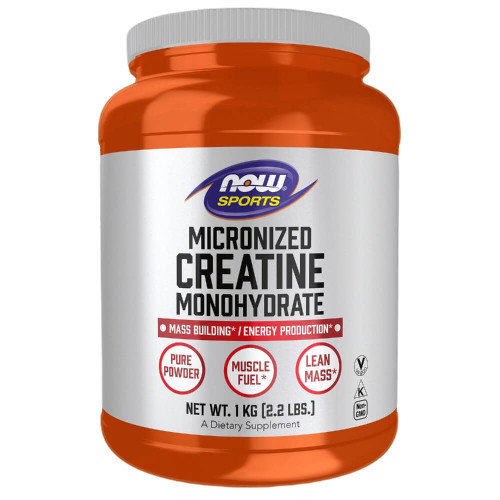 NOW Sports Micronized Creatine Monohydrate Powder - 1kg Unflavored