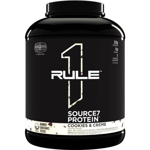 Rule 1 R1 Source7 Protein - 5lbs Cookies & Creme