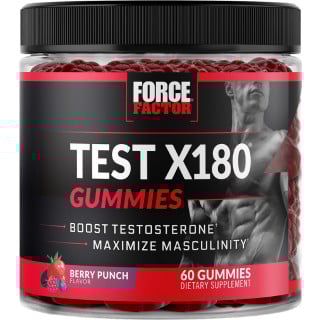 Force Factor Test X180 Gummies - 60 Gummies Berry Punch