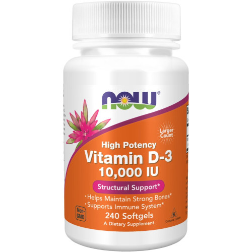 NOW Foods Vitamin D-3 10,000 IU - 240 Softgels