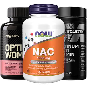 Vitamin Supplement Bottles