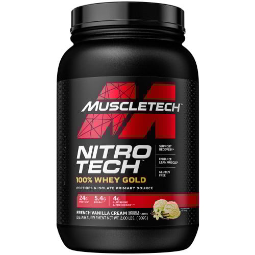 MuscleTech Nitro-Tech 100% Whey Gold - 2lbs French Vanilla Cream