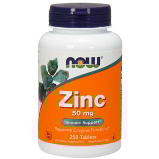 NOW Foods Zinc Gluconate 50MG 250 Tablets